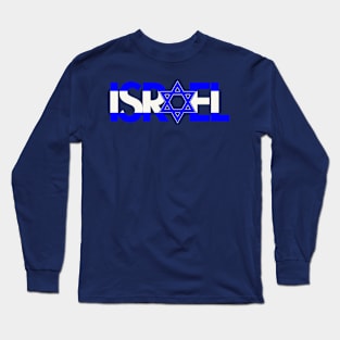 ISRAEL FLAG Long Sleeve T-Shirt